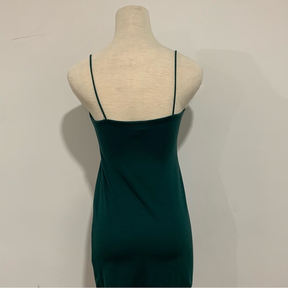 Emerald Green Mini Dress - Picture 2 of 3